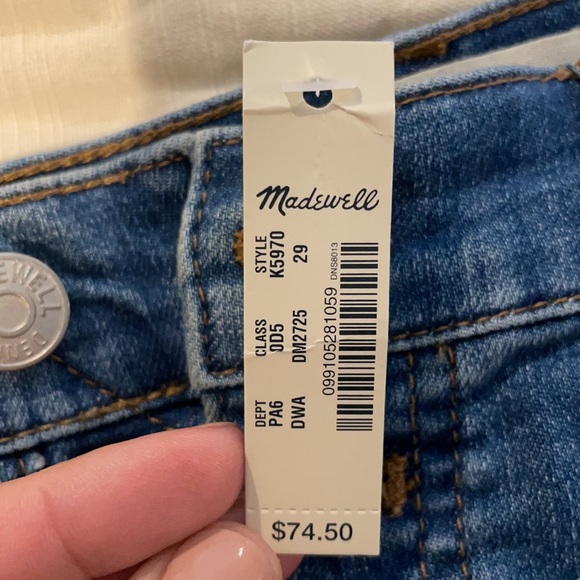 NWT size 29 Madewell Jean shorts - Picture 2 of 4
